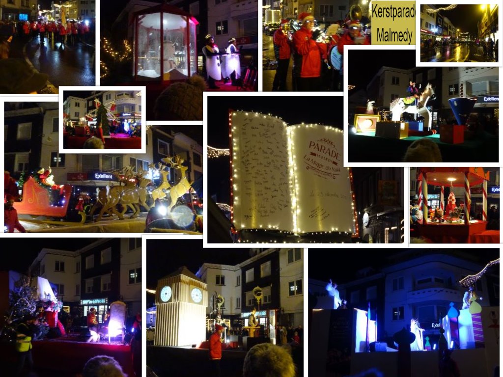 kerstparade Malmedy collage